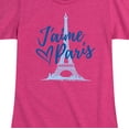 thumbnail image 3 of Instant Message - J'aime Paris - Girls Toddler And Youth Short Sleeve Graphic T-Shirt, 3 of 6