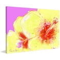 thumbnail image 2 of "Yellow Hibiscus" Painting Print on Wrapped Canvas, 2 of 7