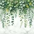 thumbnail image 2 of Ambesonne Eucalyptus Leaves Duvet Cover Set, Leafy Branches, King, Fern Green Pastel Yellow, 2 of 5