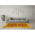 thumbnail image 3 of Ahgly Company Indoor Rectangle Abstract Yellow Modern Area Rugs, 3' x 5', 3 of 4