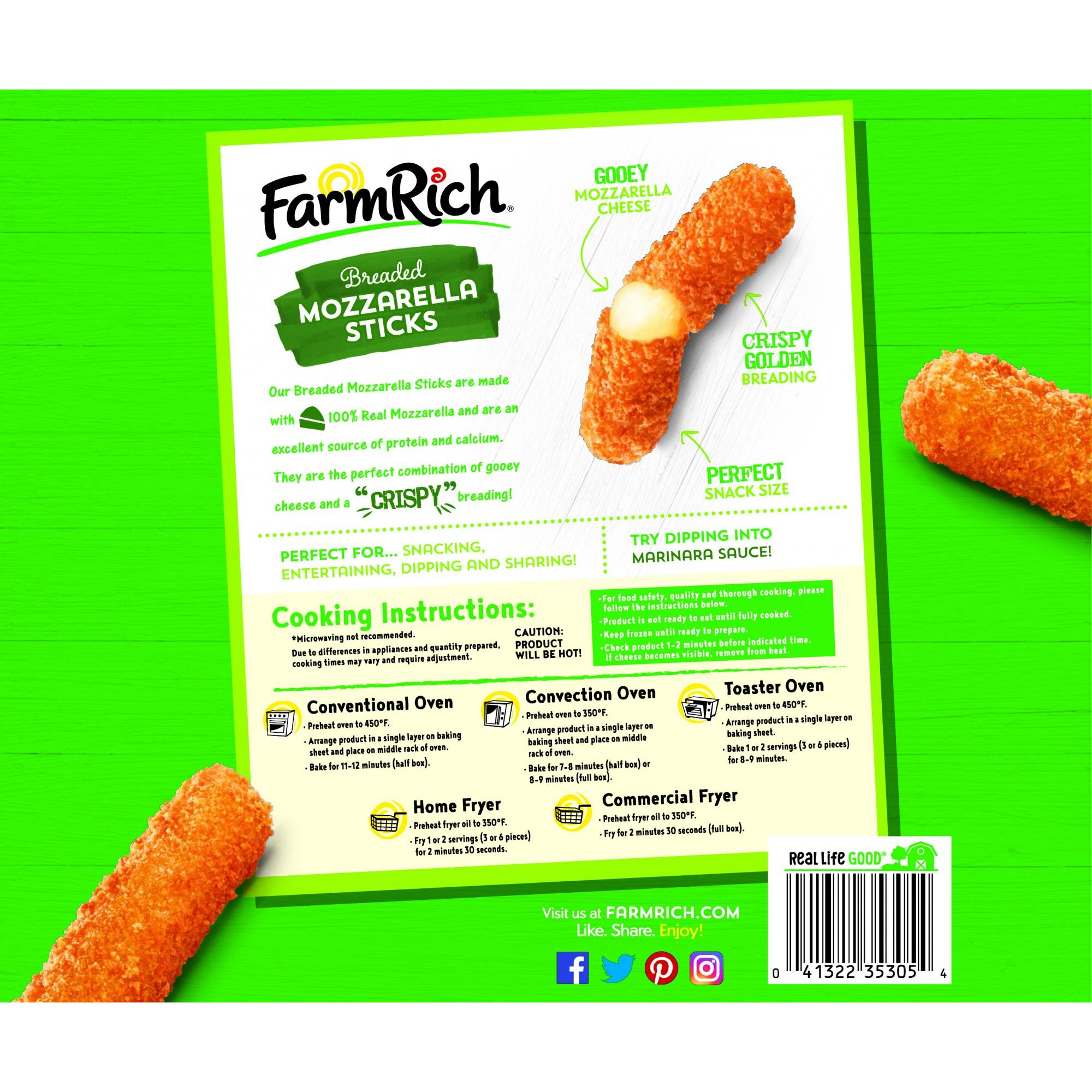 Farm Rich Mozzarella Sticks Cooking Directions Technology And