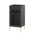 thumbnail image 3 of Awaken 18" Bathroom Vanity Cabinet - Sleek Design, Solid Wood, Gold Base, 3 of 3