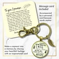 thumbnail image 2 of Father of The Bride Gift Gutsy Goodness Bronze Keychain Whole Life Love Her Promise From Groom Wedding Ring, 2 of 8