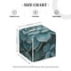 thumbnail image 4 of Balery Blue Color Cactus Porta Pañuelos de Cuero con Estampado – Funda Moderna Cuadrada para Caja de Pañuelos, Dispensador 5x5x5'', 4 of 7