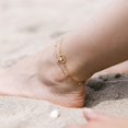 thumbnail image 5 of SERASAR 925 Sterling Silver Anklet "Heart" with 18k Gold Plating, Gold, Including Gift box, 5 of 5