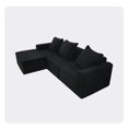 thumbnail image 2 of Newest Convertible Modular Sectional Sofa Set Popular Microfiber Fabric Compression Sofa, 2 of 8