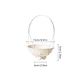 thumbnail image 3 of Plastic Hanging Flower Pot, Detachable White Hanging Basket for Floral Arrangements, Garden Decor, Patio, Balcony, and Indoor Plant Display (1 Pc), 3 of 6
