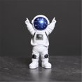 thumbnail image 2 of Set de estatuas Ni-jasw Azul Blanco Astronauta Outer Space x4, 2 of 7