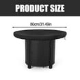 thumbnail image 1 of 1 Pce Rond Imperméable Noir Tissu Oxford 420D pour Gril Plaque de Feu Housse de Protection, 1 of 6