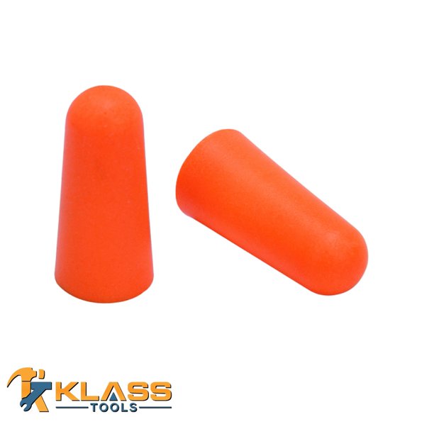 Orange Disposable Earplugs (Ear plugs) (Pack of 25)