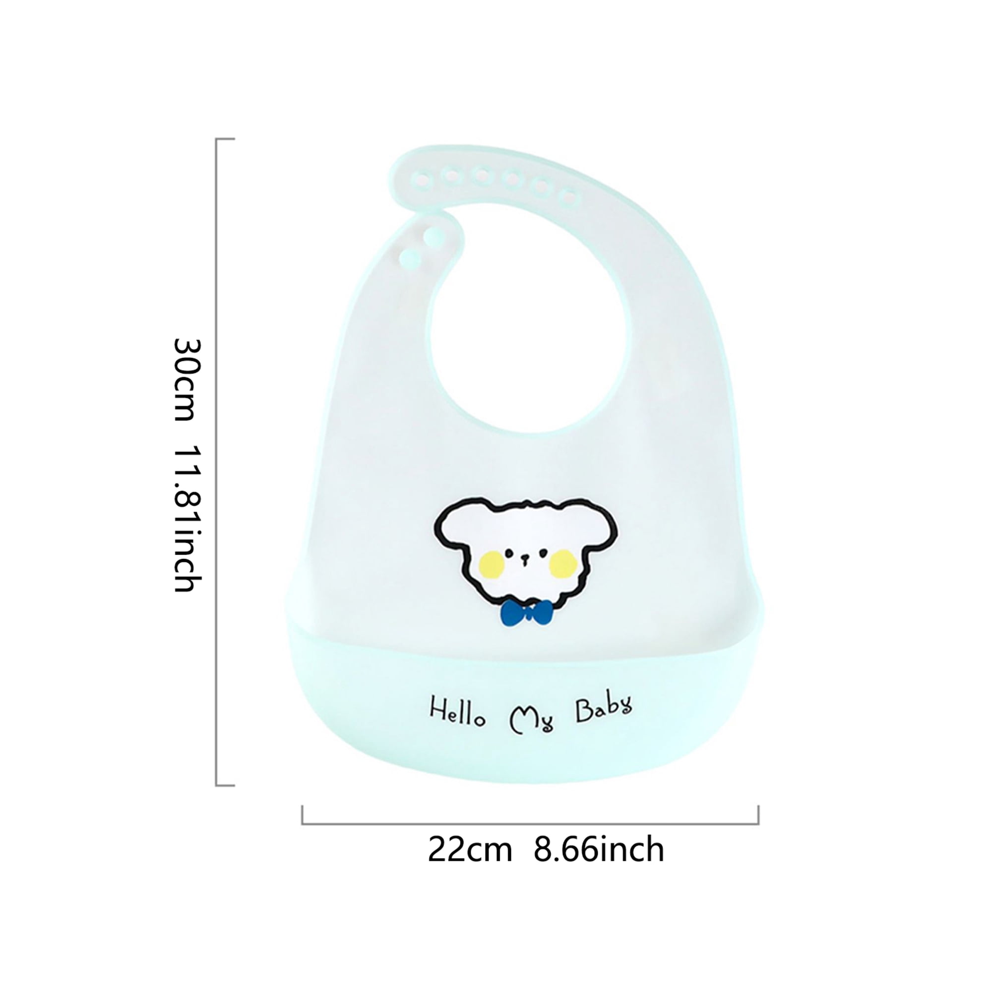 GOLDCOLIN Set of 3 Silicone Bibs for Babies & Toddlers,Soft Adjustable Bibs with Pocket Food Catcher for Baby Girl,Boy