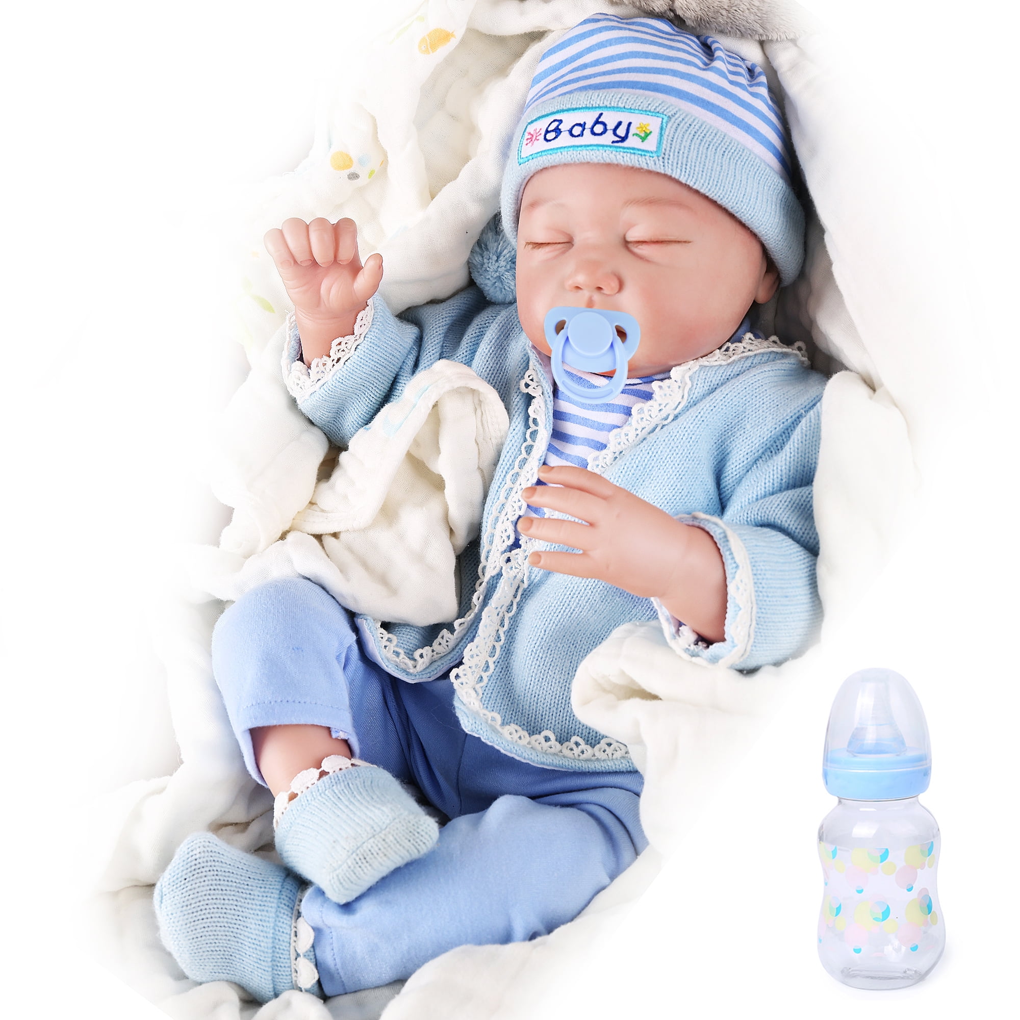 Neugeborene Babypuppen Kleidung für 10 11inch Reborn Girl Doll Overalls 