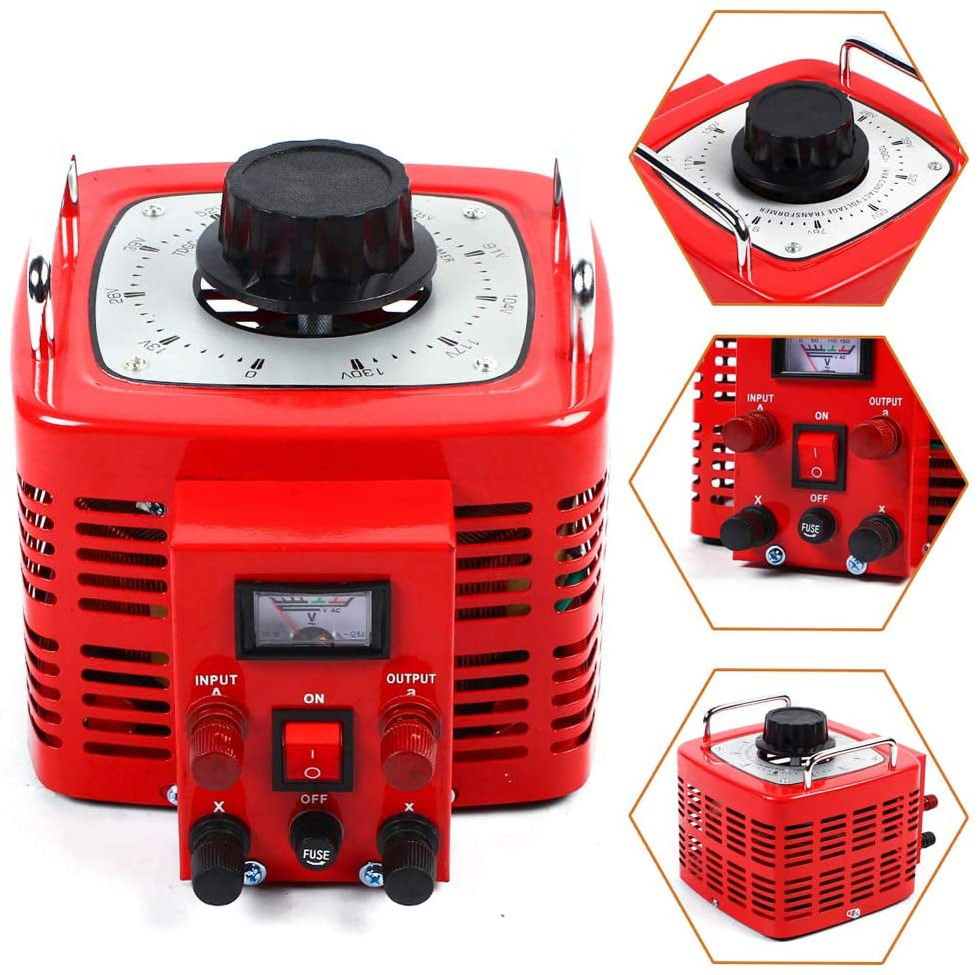 MONIPA Variac Transformer 110V Transformer Variac Variable AC Voltage Regulator Metered 3000w 30Amp Auto