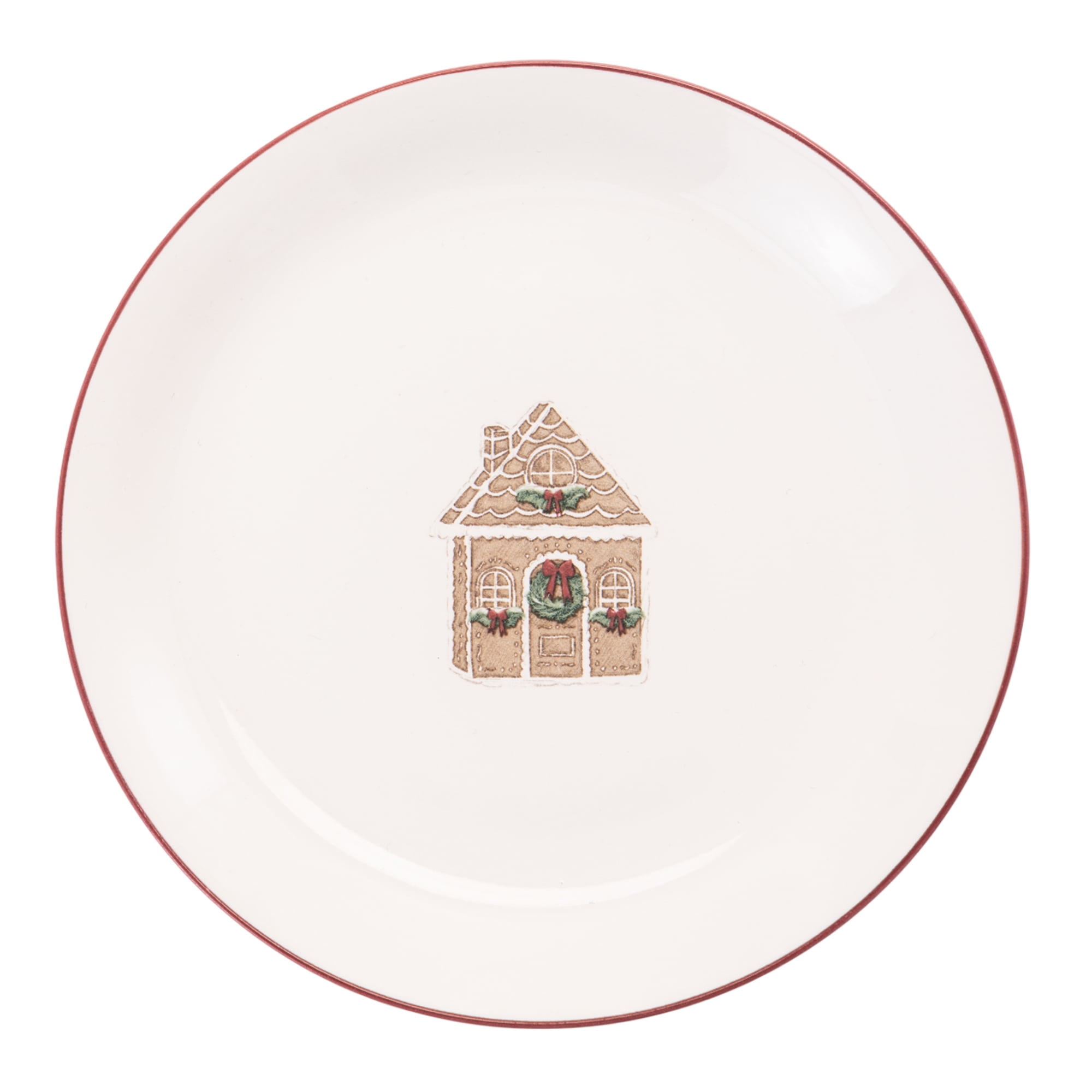 Holiday Time Assiette à apéritif en céramique, 19,3 cm, 1 pièce Assiette pour hors-d'oeuvre, céramique