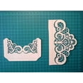 thumbnail image 5 of 2pcs Metal Die Cuts Set, Ouginx Wedding Invitation Lace Flower Border Cutting Dies Cut Stencils DIY Scrapbooking Album Decorative Embossing Paper Dies for Card Making, 5 of 7