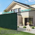 thumbnail image 2 of NAWAY 4'X37' Custom Size Privacy Screen Fence Heavy Duty Fencing Mesh Shade Net Cover for Wall Garden Yard Backyard Dark Green (We Make Customized), 2 of 7