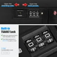 thumbnail image 3 of Costway Valise Cabine Rigide 20 Pouces avec Serrure TSA, Poche avant et Port USB, 3 of 10