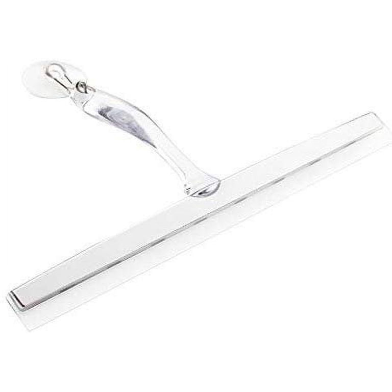 iDesign Zia Shower Squeegee with Wall Hook, Clear photo 4