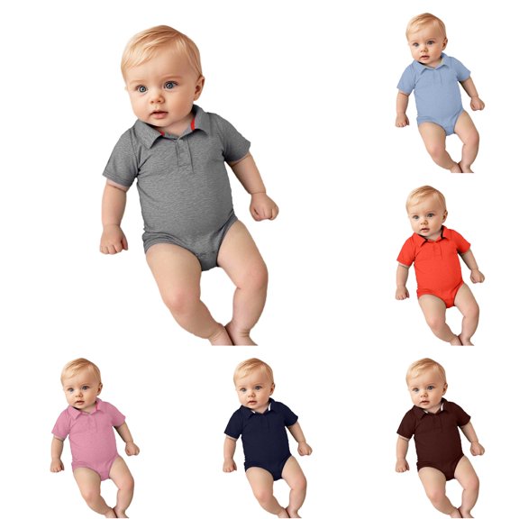 Boys Short Sleeve Romper Bodysuits Gentleman Clothes