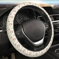 thumbnail image 5 of Susaid Floral Print Elastic Car Steering Wheel Cover, 15 Inches Breathable Vehicle Steer Wheel Protector, Universal for SUV, Truck, 5 of 6