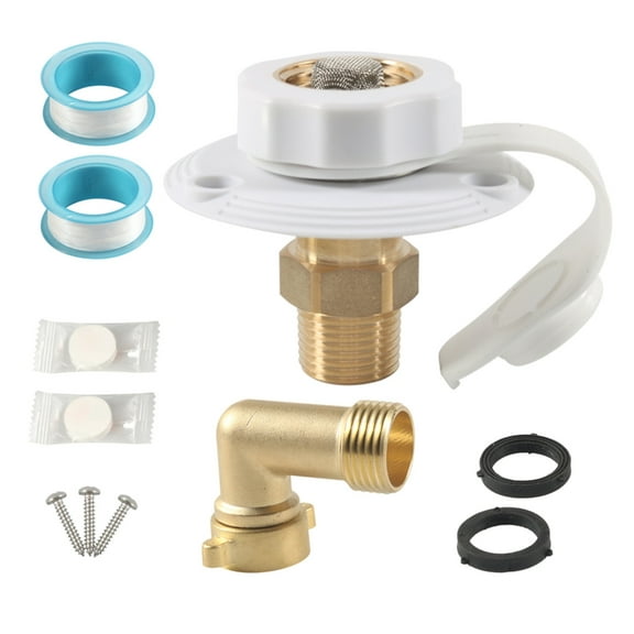 Marine Grade Motorhomes Water Fill Inlet With Convenient Hose Elbow Leak Proof