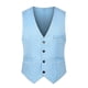thumbnail image 1 of Chaleco de traje ajustado para hombre Chaleco informal formal Chaleco de un solo pecho, 1 of 2