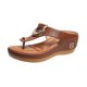 thumbnail image 1 of Sandalias de playa para mujer Sandalias con tacón inclinado y punta con clip, 1 of 5