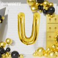 thumbnail image 4 of AOAOParty Globo de letra U de papel aluminio dorado de 40", 4 of 6