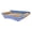 Blue Cat, variant on Kitty City Corrugated Cardboard Fish Print Sofa Lounger Cat Scratching Pad, Multicolored, One Size