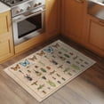 thumbnail image 3 of Animal Biographies Bathroom Rug Washable 2x3 Entryway Rug Non Slip Retro Country Dragonfly Butterflies Brown Front Door Mat Low Pile Indoor Doormat Throw Floor Carpet for Kitchen Bedroom Entrance, 3 of 8
