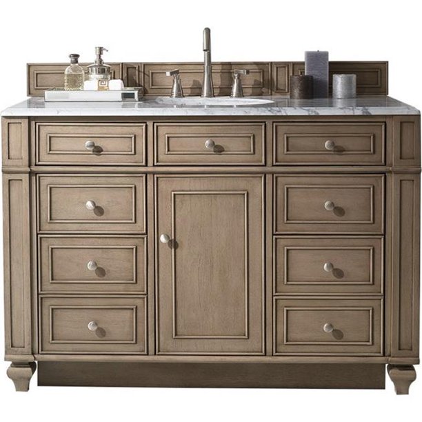 James Martin 157V48WW 48 in. Bristol Single Vanity, White Washed