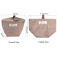 thumbnail image 4 of Juego de 4 bolsas de almacenamiento colgantes, algodón y lino, cesta de almacenamiento plegable con asa para juguetes, maquillaje, objetos pequeños, llaves Fokelyi GX-435, 4 of 7