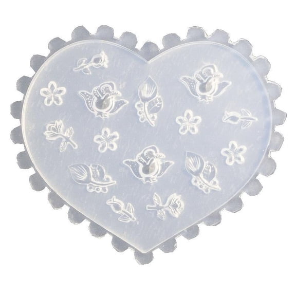 ZPAQI 3D Nail Art Mold Silicone Nail Carving Mold DIY Nail Art Making Tools Moulds