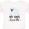 thumbnail image 4 of Inktastic My Oma Loves Me Baby Lamb Boys or Girls Long Sleeve Baby Bodysuit, 4 of 5