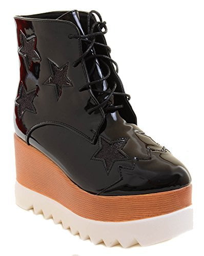 vegan wedge boots