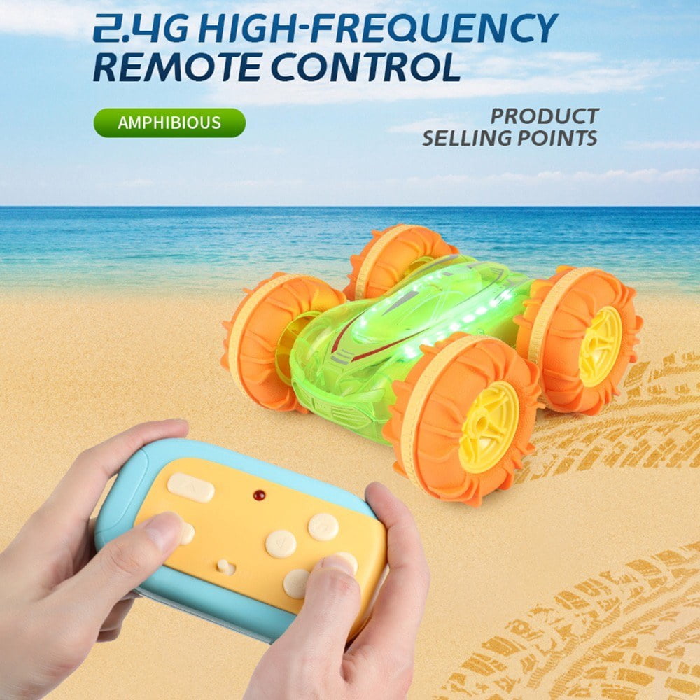 4WD Amphibious Waterproof Stunt Car Gesture Control Remote Boat