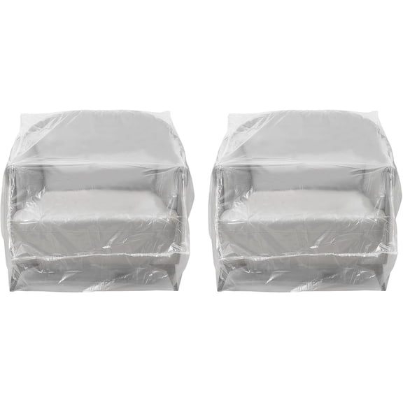 Plastic Furniture Covers for Moving Storage, Heavy Duty Dustproof Clear Chair Covers, Waterproof Couch Chair Covers for Armchair Recliner, Extra Large Moving Bags