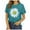 Light Blue, variant on Plus Size Daisy Women Tshirt Graphic Oversized Tees Short Sleeve Casual Tee