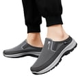 thumbnail image 2 of GrmtClth Slip‑On Shoes for Men Lazy‑Fit Mule Sneakers Thick Shock‑Absorbing Sole Breathable Fabric Hiking Beach Outdoor Footwear, 2 of 6