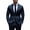 navy blue, variant on i·FineLong Men's Single-Breasted Burgundy Two-Piece Suit: Slim-Fit Business Suit, All-Season Formal Suit