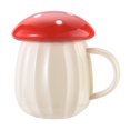 thumbnail image 1 of PENGXIANG Mushroom Mug 8.5oz/250ml Ceramic Mushroom Tea Cup With Lid Gift For Birthdays, 1 of 14