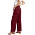 thumbnail image 5 of Tsivenald Womens Cargo Jeans High Waist Multi Utility Pockets Loose Straight Leg Classic Denim Workwear Trousers, 5 of 8