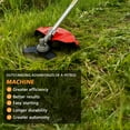 thumbnail image 6 of Fompes 2-Stroke 52cc Gas Weed Wacker Hedge Trimmer 2 in 1 Cordless Straight Shaft String Grass Trimmer Lightweight Brush Edger/Mower with 2 Types Blade & Wheels for Garden and Yard Lawn, 6 of 17