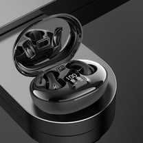 Earbuds Wireless, Hwkond Bluetooth 5.3 Wireless Earphone Clip Type LED Intelligent Digital Display HIFI Sound Quality Bluetooth Earphones, Black, Up to 60% Off