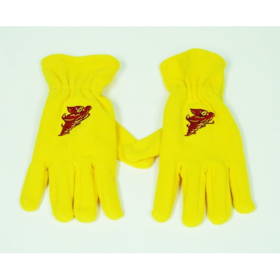 Iowa State Adult Unisex Cyclones Yellow Fleece Gloves - Donegal Bay - Unisex - One Size