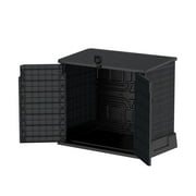 Duramax CedarGrain StoreAway 850 Liter Outdoor Deck Storage Shed, Gray