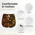 thumbnail image 4 of Fuzoiu Orange Lightning Print Women's Athletic Shorts, Double-Layer Running Shorts with Pocket,Women's Workout Shorts for Yoga, Gym, and Workouts-X-Large, 4 of 7