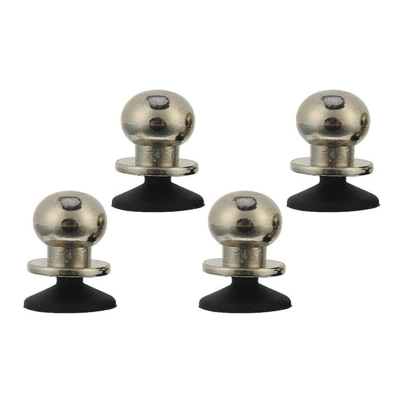 QIFULL 2Pairs Mobile Game Joystick Plated Silver Silicone Trigger Buttons for Smooth Control