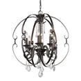 thumbnail image 5 of 1323-6 BLK-Golden Lighting-Ella - 6 Light Chandelier in Sturdy style - 31.38 Inches high by 26 Inches wide-Matte Black Finish    -Traditional, 5 of 9