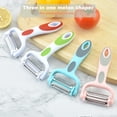 thumbnail image 1 of Hicess Stainless Steel Peeler 3-in-1 Grater Slicer Cozy Grip Sharp Cutter Multifunctional Quick Peeling Kitchen Gadget Vegetable Potato Carrot Peel Remove Tool Kitchen Supplies, 1 of 7